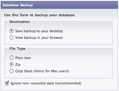 Database Backup